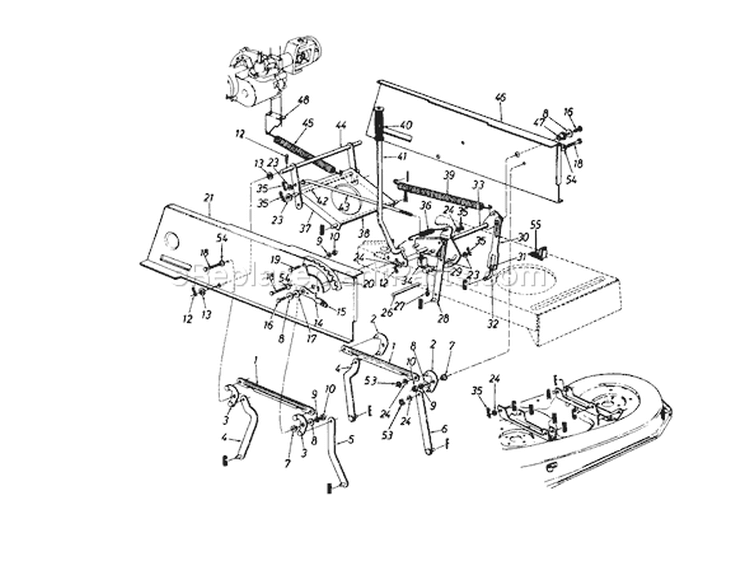 Page B Diagram and Parts List for 13AX614G401 1997 Yard Man Lawn Tractor